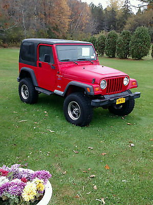 Jeep : Wrangler sport 1998 jeep wrangler 4.0 l sport w 3 lift new tires and rims standard trans