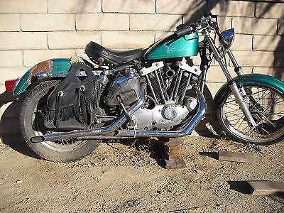 Harley-Davidson : Sportster 1973 harley sporters 1000 roller with lapera seat