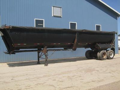 2001 American 40-Ft End Dump Trailer, Frameless, Tandem Axle, 68000 LB Rating