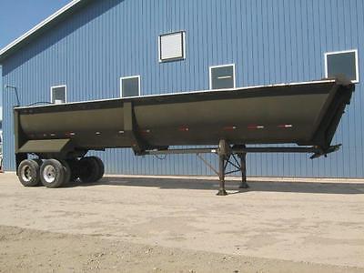 2002 American 40-Ft End Dump Trailer, Frameless, Tandem Axle, 68000 LB Rating