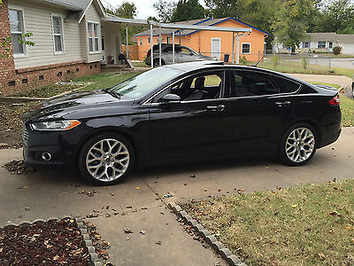 Ford : Fusion Titanium Sedan 4-Door 2013 ford fusion titanium one owner by previous ford service manager black wit