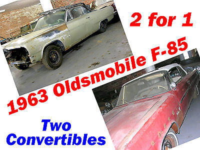 Oldsmobile : Cutlass Convertibles 2 for 1 (Two Cars!) TWO 1963 Oldsmobile F-85 Cutlass Convertibles (2 for 1) Two Cars! 63 Olds Offers