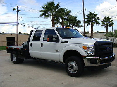 Ford : F-350 6.7L Diesel 4X4 2012 ford f 350 crew cab 6.7 l diesel 4 wd 9 flat bed 1 owner