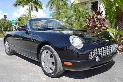 Ford : Thunderbird Premium 2002 ford thunderbird premium convertible red two tone leather one owner