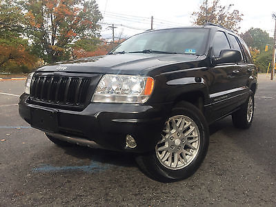 Jeep : Grand Cherokee Limited Sport Utility 4-Door 2004 jeep grand cherokee limited sport utility 4 door 4.7 l double black like new