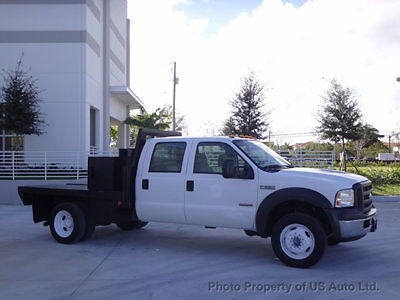 Ford : F-550 2005 ford f 550 crew cab one owner clean carfax gooseneck flatbed fl truck