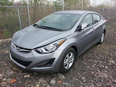 Hyundai : Elantra GL Sedan 4-Door HYUNDAI ELANTRA WATER DAMAGE 2014 6 -SPEED SALVAGE 14 MILES