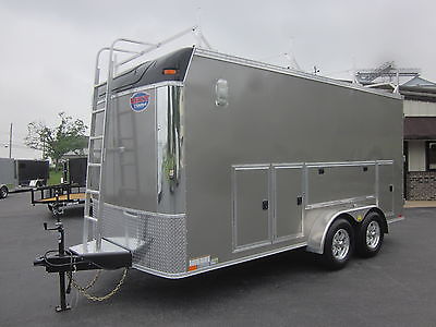 NEW 16 UNITED 7' X 16' ENCLOSED 10K TOOL CRIB CONTRACTOR TRAILER