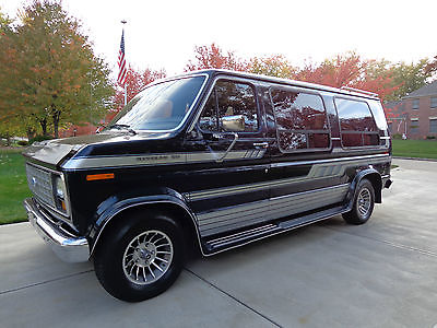 Ford : Other E150 1989 ford econoline custom conversion van camper immaculate ice cold a c