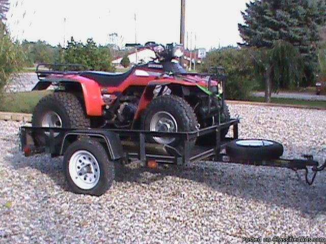 Honda TRX 200 ATV and trailer