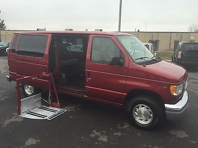 Ford : E-Series Van XLT 99 ford e 150 handicap van wheel chair lift swing away lift lowered floor