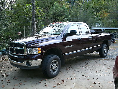 Dodge : Ram 2500 2500hd 04 dodge ram 2500 slt auto 4 wd 5.9 dsl quad cab long bed under 80 k actual miles