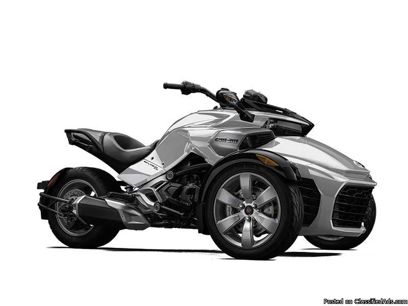 NEW 2015 Can-Am Spyder F3 SM6 in Pearl White, As Low As $174 per month!