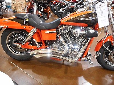 Harley-Davidson : Dyna 2008 dyna screamin eagle fxdse 2 orange and black