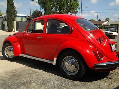 Volkswagen : Beetle - Classic New Chrome RARE RECENTLY RESTORED 72 VW RED RELIC RUNS LIKE A RACE CAR.