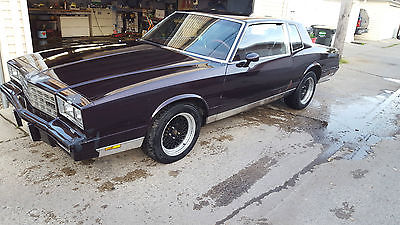 Chevrolet : Monte Carlo CL 1983 chevy monte carlo 53600 miles tpi engine shaved door handles and trunk