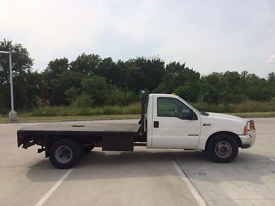 Ford : F-350 XLT 2000 f 350 superduty flatbed dually single cab running great rwd 95 k miles only