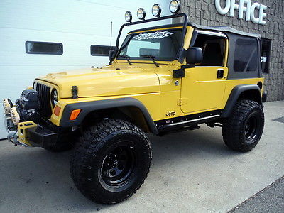 Jeep : Wrangler Sport Sport Utility 2-Door 2006 jeep wrangler 6 cyl automatic transmission bright yellow 4 inch lift