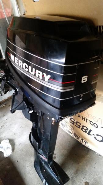Mercury Outboard 2 stroke 6HP Motor
