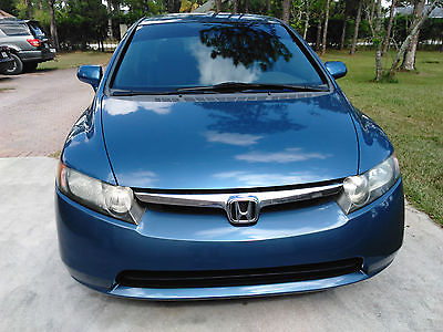 Honda : Civic LX 2008 honda civic lx blue 4 door automatic transmission 67 195 mi runs great