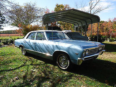 Chevrolet : Chevelle 4-Door 1967 chevelle 4 door all original 18 855 original miles never restored like new