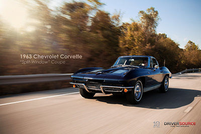 Chevrolet : Corvette 1963 chevrolet corvette split window 327 300 hp matching s bloomington gold
