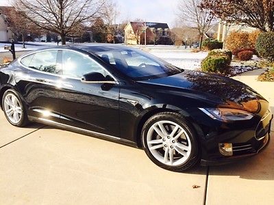 Tesla : Model S S 2013 tesla model s 85 kwh 23 k miles panoramic glass roof leather tech pkg