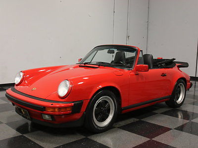 Porsche : 911 LOW OWNERSHIP, SOUTHERN CABRIO, 52K ACTUAL MILES, 3.2L FLAT 6, G50 5-SPEED, R134