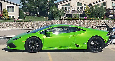Lamborghini : Other Hurican LP 610-4 - Verde Mantis 4-Layer - Nero Ade 2015 lamborghini huracan nav rr cam pwr seats alcantara clear bonnet shiny