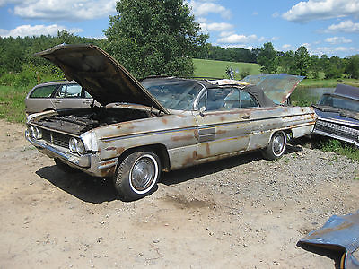 Oldsmobile : Ninety-Eight 98 NINETY EIGHT 1962 oldsmobile 98 ninety eight convertible starfire resto project clear title