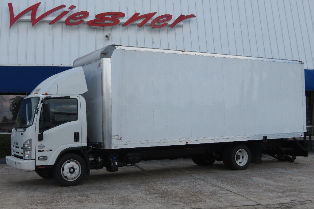 2016 Isuzu Nrr With 24ft Box (van Body) Air Deflector  And  Liftgate -