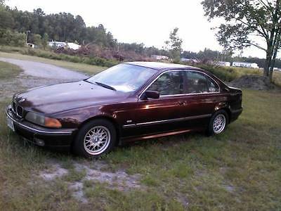BMW : 5-Series 1997 bmw 528 i canyon red gloss gold leather interior