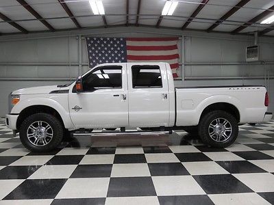 Ford : F-250 Platinum 4x4 Diesel Lifted 1 owner crew cab 6.7 power stroke warranty financing leather roof nav 20 s deleted