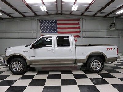 Ford : F-250 King Ranch 4x4 Diesel Crew Cab White CrewCab 6.0 Power Stroke Auto Warranty Financing Leather Sunroof Low Miles