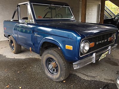 Ford : Bronco Ranger convertible  1973 ford bronco blue automatic convertible only 44 k miles