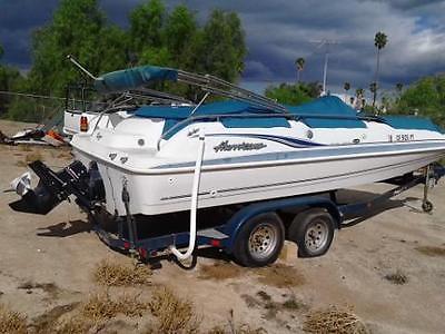 2001 ~ 20 Foot Fun Deck 201 GS Inboard/Outboard with Tandom Trailer and Cover