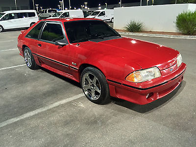 Ford : Mustang GT 1988 88 ford mustang gt 5.0 v 8 302 5 speed original red paint