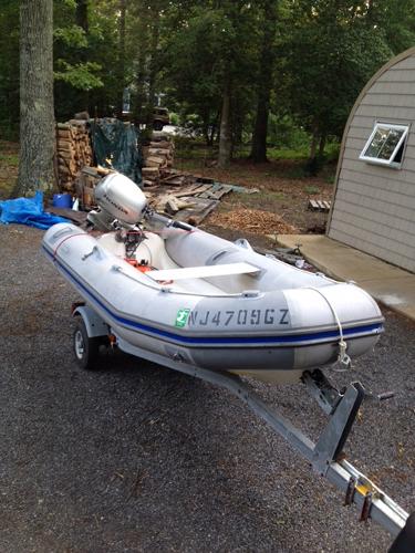 2006 west marine 12' RIB w Honda 4_Stk