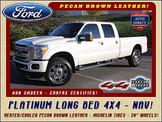 Ford : F-350 Platinum Long Bed Crew Cab 4x4 NAVIGATION-HEATED/COOLED PECAN BROWN LEATHER-MICHELINS-20