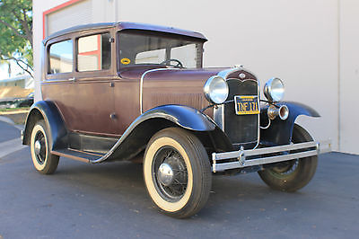 Ford : Model A 1931 ford model a tudor sedan