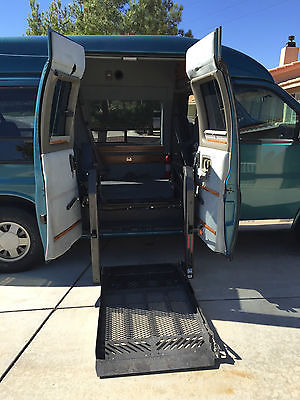 1999 Chevy Conversion Van with wheelchair lift and hand controls for driving