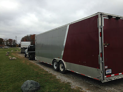 2012 29' L x 7.4' H x 8' W Aluminum Enclosed Cargo Trailer 7,000 Lb. Two Axle