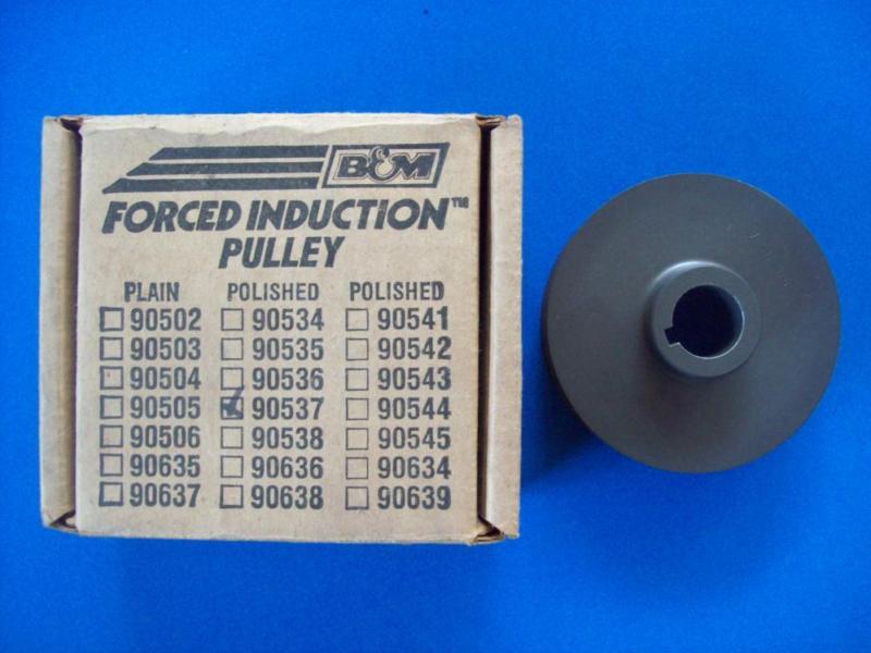 B&M BM Forced induction supercharger pulley 90537 Cragar Mr Gasket Che, 1