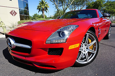 Mercedes-Benz : SLS AMG SLS AMG Coupe ONLY 3k MILES 11 lemans red amg coupe 1 owner clean carfax like 2012 2013 2014 roadster wow