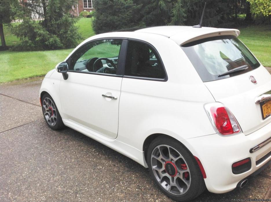 Fiat 500 Sport 2012 White Good Condition 36,000 Miles- Or Best Offer - $10900