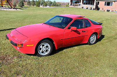 Porsche : 944 Base Coupe 2-Door 1988 porsche 944 base coupe 2 door 2.5 l automatic red paint black leather sharp