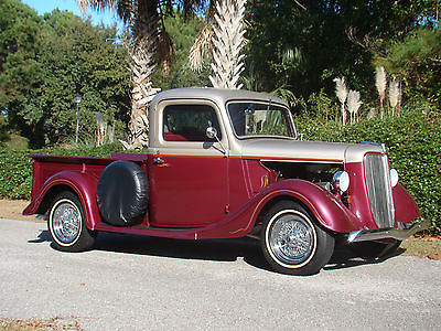 Ford : F-100 Pickup Truck 1935 ford f 1 restomod pickup truck all steel ground up restoration