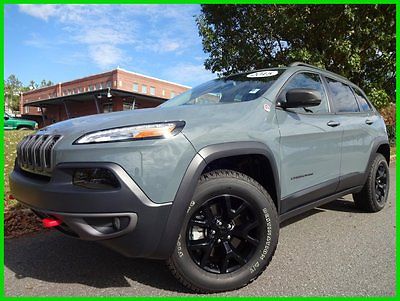 Jeep : Cherokee Trailhawk ANVIL 1 OWNER CLEAN CARFAX WE FINANCE 3.2 l v 6 leather interior tow pkg pano roof navigation comfort convenience group