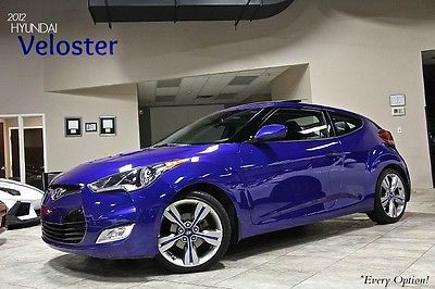 Hyundai : Veloster 3dr Coupe 2012 hyundai veloster coupe 23 k msrp tech pkg style pkg 18 alloy wheels wow