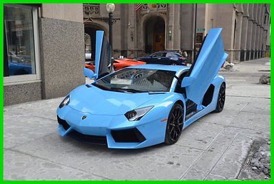 Lamborghini : Aventador Aventador Ad Personam! Loaded up! Carbon fiber! 2015 lamborghini aventador lp 700 1 owner rare blue cepheus loaded very clean